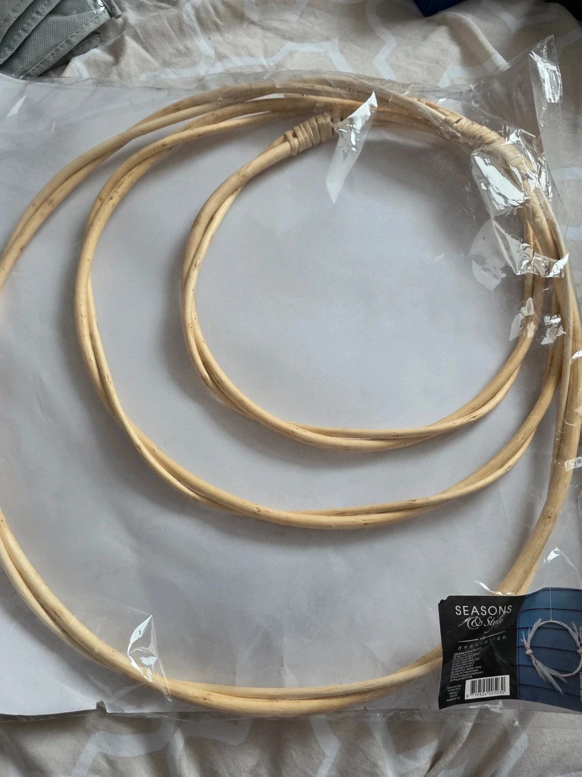 Lot de 3 cerceaux/anneaux en saule pour déco – photo 2